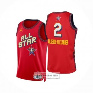 Camiseta All Star 2025 Shai Gilgeous-Alexander NO 2 Rojo