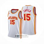 Camiseta Atlanta Hawks Clint Capela NO 15 Association 2024-25 Blanco
