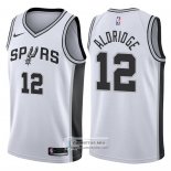 Camiseta Autentico Spurs Aldridge 2017-18 Blanco