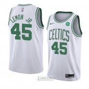Camiseta Boston Celtics Walter Lemon Association Jr 2018 Blanco.