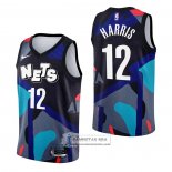 Camiseta Brooklyn Nets Joe Harris NO 12 Ciudad 2023-24 Negro