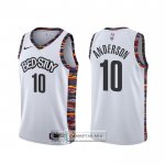 Camiseta Brooklyn Nets Justin Anderson Ciudad Blanco
