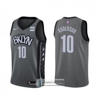 Camiseta Brooklyn Nets Justin Anderson Statement Gris