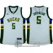 Camiseta Bucks Carter Williams Blanco