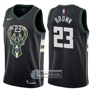 Camiseta Bucks Sterling 2017-18 Marron Statement 2017-18 Negr