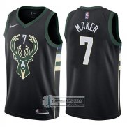 Camiseta Bucks Thon Maker Statement 2017-18 Negro