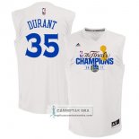 Camiseta Campeon Final Warriors Durant 2017 Blanco