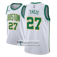 Camiseta Celtics Daniel Theis Ciudad 2018-19 Blanco