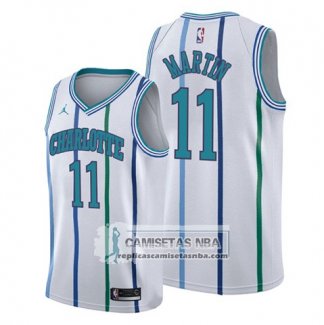 Camiseta Charlotte Hornets Cody Martin Hardwood Classics Blanco