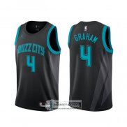 Camiseta Charlotte Hornets Devonte' Graham Ciudad Negro