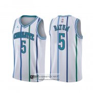 Camiseta Charlotte Hornets Nicolas Batum Classic Blanco