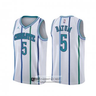 Camiseta Charlotte Hornets Nicolas Batum Classic Blanco