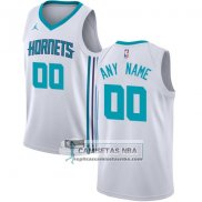 Camiseta Charlotte Hornets Personalizada 2017-18 Blanco