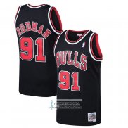 Camiseta Chicago Bulls Dennis Rodman Mitchell & Ness 1997-98 Negro
