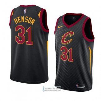 Camiseta Cleveland Cavaliers John Henson Statement 2018 Negro