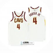 Camiseta Cleveland Cavaliers Kevin Porter Jr. NO 4 Association Autentico Blanco