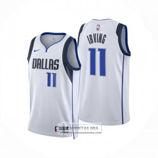 Camiseta Dallas Mavericks Kyrie Irving NO 11 Association 2024-25 Blanco