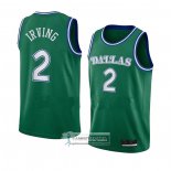 Camiseta Dallas Mavericks Kyrie Irving NO 2 Hardwood Classics 2022-23 Verde