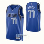 Camiseta Dallas Mavericks Luka Doncic NO 77 Icon 2021 Azul