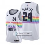 Camiseta Denver Nuggets Mason Plumlee Ciudad Edition Blanco