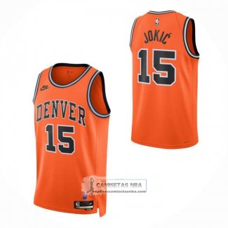 Camiseta Denver Nuggets Nikola Jokic NO 15 Classic 2026-27 Naranja