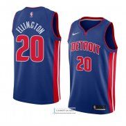 Camiseta Detroit Pistons Wayne Ellington Icon 2018 Azul