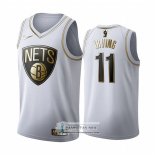 Camiseta Golden Edition Brooklyn Nets Kyrie Irving Blanco