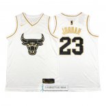 Camiseta Golden Edition Chicago Bulls Michael Jordan Blanco