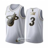 Camiseta Golden Edition Miami Heat Dwyane Wade Blanco