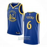 Camiseta Golden State Warriors Nick Young NO 6 Icon Azul