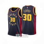 Camiseta Golden State Warriors Stephen Curry NO 30 Ciudad 2024-25 Azul
