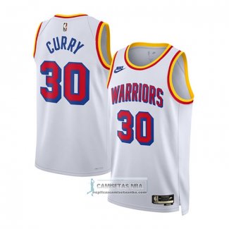 Camiseta Golden State Warriors Stephen Curry NO 30 Classic 2024-25 Blanco