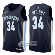 Camiseta Grizzlies Brandan Wright Icon 2017-18 Azul