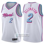 Camiseta Heat Wayne Ellington Ciudad 2017-18 Blanco