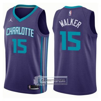 Camiseta Hornets Kemba Walker Statement 2017-18 Violeta