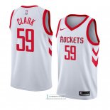 Camiseta Houston Rockets Gary Clark Association 2018 Blanco