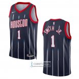 Camiseta Houston Rockets Jabari Smith JR. NO 1 Ciudad 2022-23 Negro