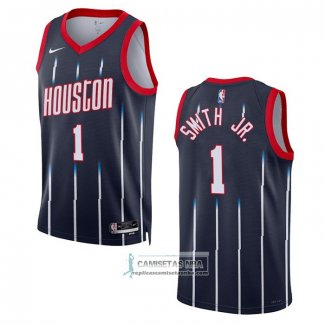 Camiseta Houston Rockets Jabari Smith JR. NO 1 Ciudad 2022-23 Negro