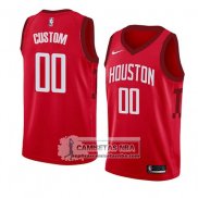 Camiseta Houston Rockets Personalizada Earned 2018-19 Rojo