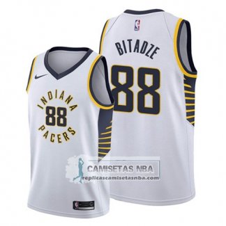 Camiseta Indiana Pacers Goga Bitadze Association Blanco