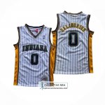 Camiseta Indiana Pacers Tyrese Haliburton NO 0 Mitchell & Ness 2020-21 Blanco