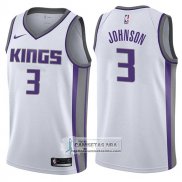 Camiseta Kings Joe Johnson Association 2017-18 Blanco