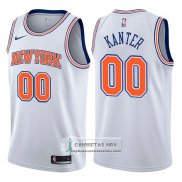 Camiseta Knicks Enes Kanter Statement 2017-18 Blanco