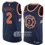 Camiseta Knicks Luke Kornet Ciudad 2018 Azul