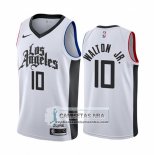 Camiseta Los Angeles Clippers Derrick Walton Jr. Ciudad Blanco