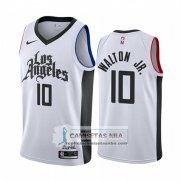 Camiseta Los Angeles Clippers Derrick Walton Jr. Ciudad Blanco