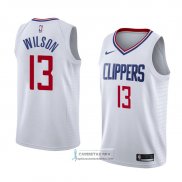 Camiseta Los Angeles Clippers Jamil Wilson Association 2018 Blan