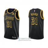 Camiseta Los Angeles Lakers Austin Reaves NO 31 Mamba 2021-22 Negro