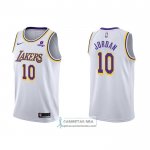 Camiseta Los Angeles Lakers DeAndre Jordan NO 10 Association 2021-22 Blanco