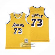 Camiseta Los Angeles Lakers Dennis Rodman Mitchell & Ness 1998-99 Amarillo